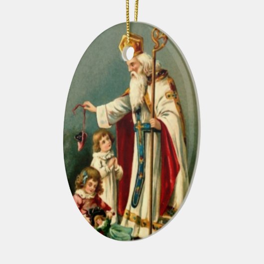 Heilig-Nicholas-Weihnachtsbaum-Verzierung Keramik Ornament (Links)