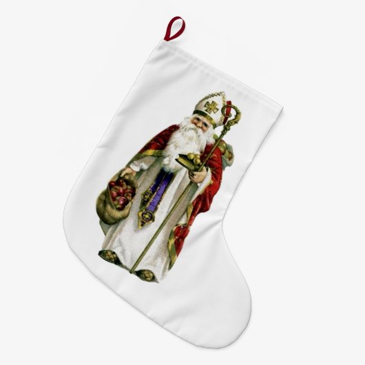 Heilig-Nicholas-WeihnachtsStrumpf Großer Weihnachtsstrumpf (Vorderansicht (hängend))