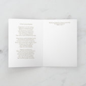 Heilig-RAPHAEL mit Gedicht und Schrift Karte (Innenseite)