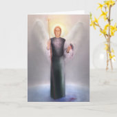 Heilig-RAPHAEL mit Gedicht und Schrift Karte (Gelbe Blume)