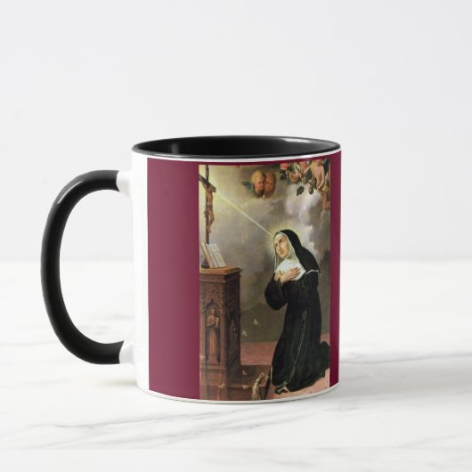 Heilig-Rita-Porträt-Schale Tasse (Links)