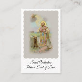 Heilig-Valentinsgruß-Gönner der Liebhaber - Visitenkarte (Vorderseite)