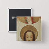 Heilig-Veronica mit dem Sudarium, c.1420 Button (Vorne & Hinten)