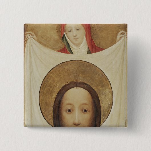 Heilig-Veronica mit dem Sudarium, c.1420 Button (Vorderseite)