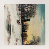 Heiligabend, 1889, Vintage Malerei, Puzzle (Horizontal)