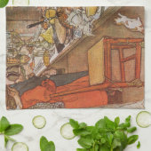 Heiligabend Carl Larsson 1904 Geschirrtuch (Gefaltet)