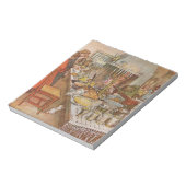 Heiligabend Carl Larsson 1904 Notizblock (Rotiert)