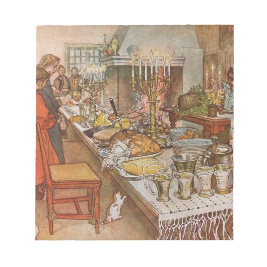 Heiligabend Carl Larsson 1904 Notizblock (Vorderseite)