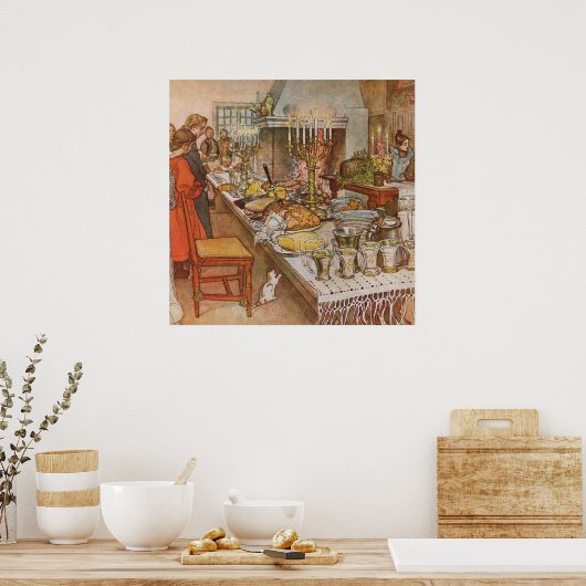 Heiligabend Carl Larsson 1904 Poster (Küche)