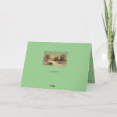 Heiligabend im Land Feiertagskarte (Rückseite)