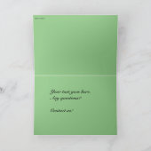 Heiligabend im Land Feiertagskarte (Innenseite)