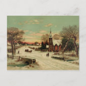 Heiligabend im Land Postkarte (Vorderseite)