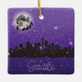 Heiligabend in Seattle, Washington Keramikornament (Vorderseite)