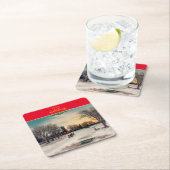 Heiligabend, schöne Kunst, Rechteckiger Pappuntersetzer (Vor Ort)