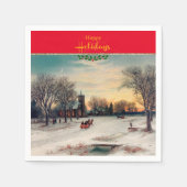 Heiligabend, schöne Kunst, Serviette (Vorderseite)