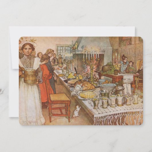 Heiligabend von Carl Larsson, Party Einladung (Vorderseite)