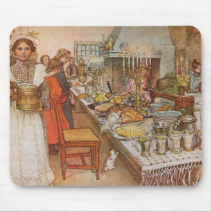 Heiligabend von Carl Larsson, Vintager Urlaub Mousepad