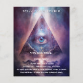 Heilige Achse | Drittes Auge Design Flyer (Hinten)