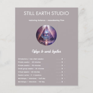 Heilige Achse Drittes Auge Design Flyer