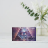 Heilige Achse | Third Eye Design Visitenkarte (Stehend Vorderseite)