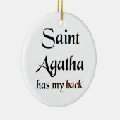 Heilige Agatha Keramik Ornament (Rechts)