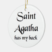 Heilige Agatha Keramik Ornament (Links)