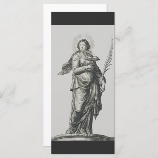 Heilige Agatha von Sizilien (Vorne/Hinten)