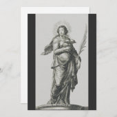 Heilige Agatha von Sizilien Feiertagskarte (Vorne/Hinten)