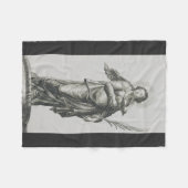 Heilige Agatha von Sizilien Fleecedecke (Vorderseite (Horizontal))