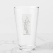 Heilige Agatha von Sizilien Glas (Rückseite)