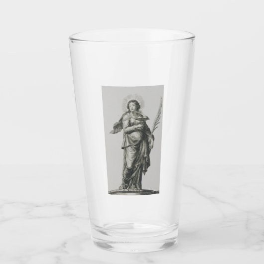 Heilige Agatha von Sizilien Glas (Vorderseite)
