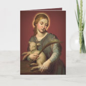 Heilige Agnes in Rom mit Gebet Karte (Vorderseite)