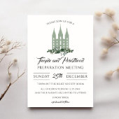 Heilige am letzten Tag Tempelpreview Einladung