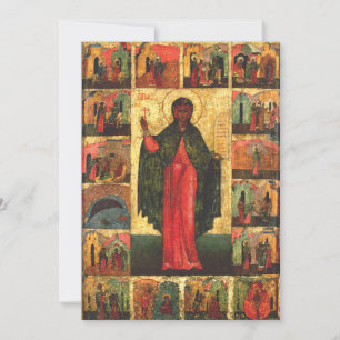 Heilige Anastasia die Befreierin Byzantinische Kun Feiertagskarte