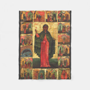 Heilige Anastasia die Befreierin Byzantinische Kun Fleecedecke
