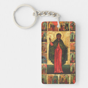 Heilige Anastasia die Befreierin Byzantinische Kun Schlüsselanhänger