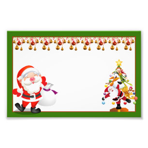 Heilige and christmas ornaments fotodruck