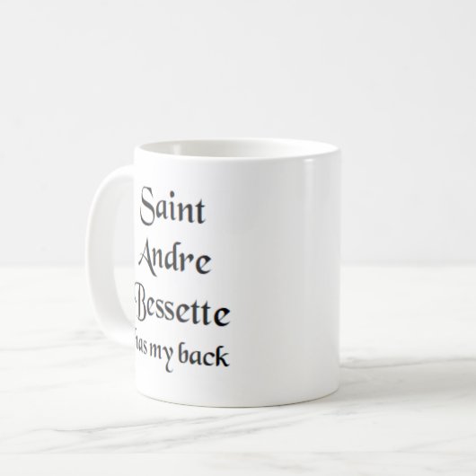 Heilige Andre bessette Tasse (Vorderseite Links)
