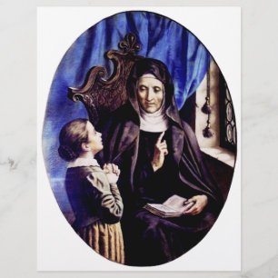 Heilige Angela Merici Patronin der Erzieher und  Flyer