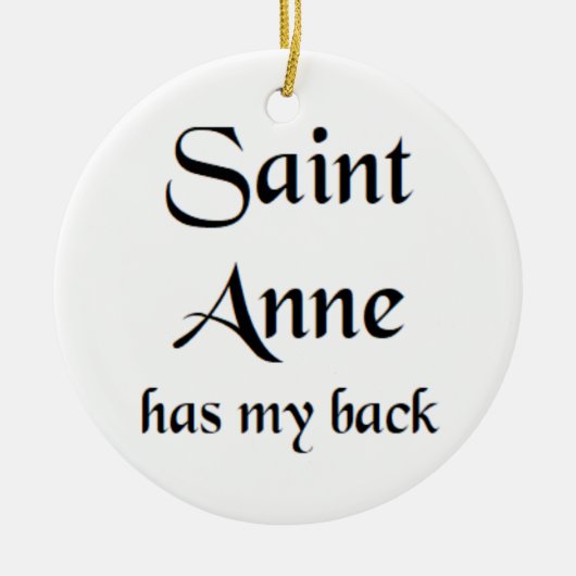 heilige Anna Keramik Ornament (Vorne)