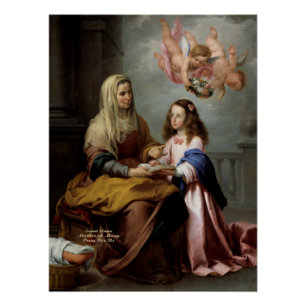 Heilige Anna, Mutter Marias Poster