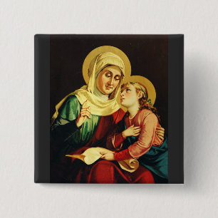 Heilige Anna und Jungfrau Maria Button