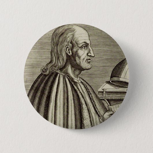 Heilige Anselm von Canterbury Doktor der Kirche Button (Vorderseite)