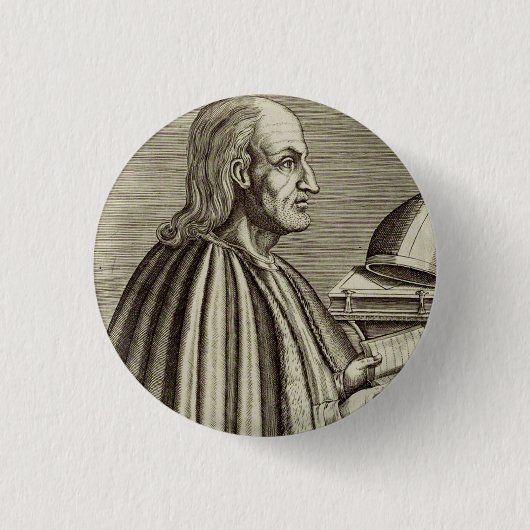 Heilige Anselm von Canterbury Doktor der Kirche Button (Vorderseite)