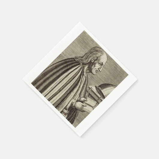 Heilige Anselm von Canterbury Doktor der Kirche Serviette (Ecke)