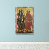 Heilige Anthony Abbot und Eligius - Malerei Leinwanddruck (Insitu (Holzboden))