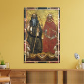 Heilige Anthony Abbot und Eligius - Malerei Leinwanddruck (Insitu (Wohnzimmer))
