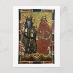 Heilige Anthony Abbot und Eligius - Malerei Postkarte