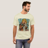 Heilige Anthony beten uns katholisches religiöses T-Shirt (Vorne ganz)