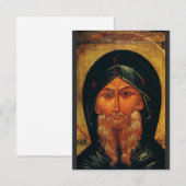 Heilige Anthony der Wüste Dankeskarte (Vorne/Hinten)